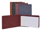 black, Burgundy, navy and terracotta Italian faux leather jotters